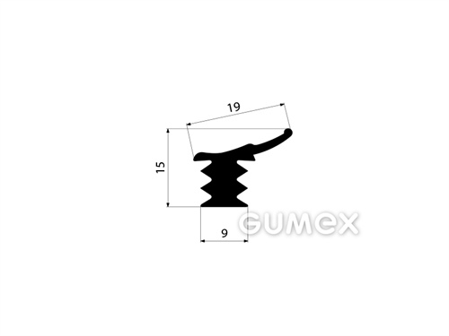 GUMMIPROFILE T-FORM - EPDM